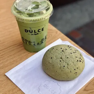 blueberry matcha and matcha roti