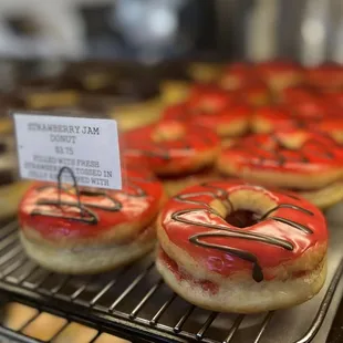 Strawberry Jam Donuts