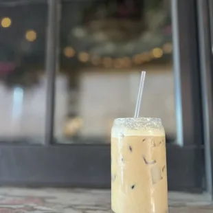Iced B n B latte