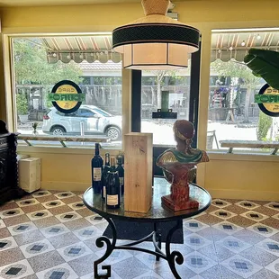 No inside seating but you can take your drink and pastries next door to Sister restaurant if you want to sit down