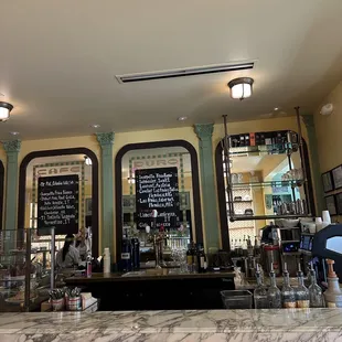 The coffee bar are you order from