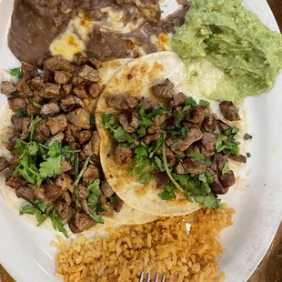 Steak Tacos  plate