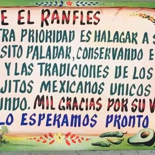 a sign on a wall