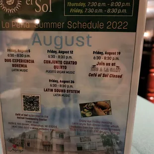 a sign for the restaurant