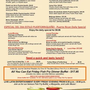 Café El Sol * Menu Page 2 of 3