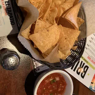 a bowl of tortilla and chips