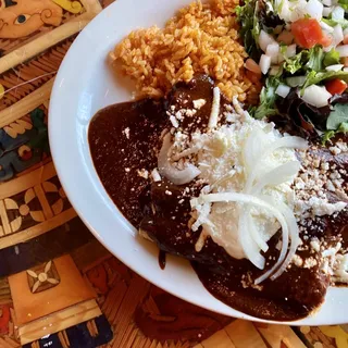 MOLE POBLANO ENCHILADAS