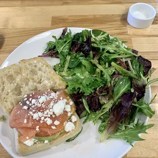 Open Faced Smoked Salmon