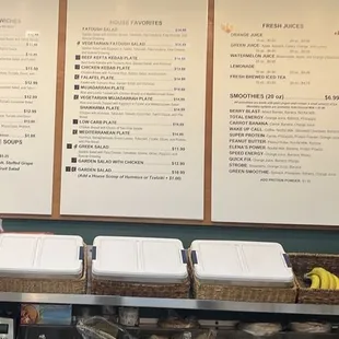 House Favorites and Fresh Juices flowing