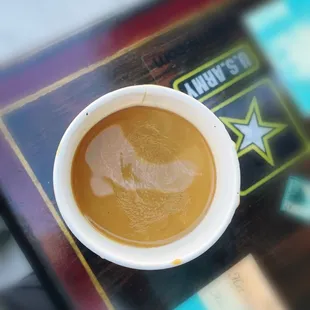 Americano with half and half