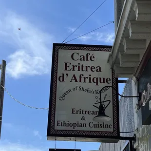 Restaurant sign