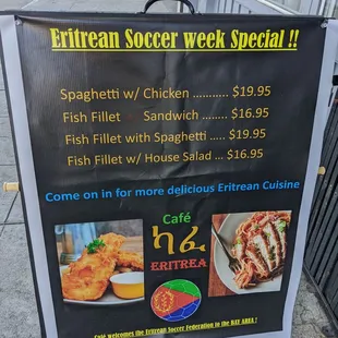 Soccer week specials