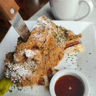Chicken Croffle Mocha