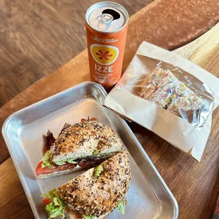 BLT and funfetti scone