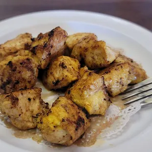 Chicken kebab ala carte.   Nothing special.   Could use some sauce.