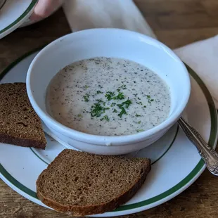Cream of mushroom soup
