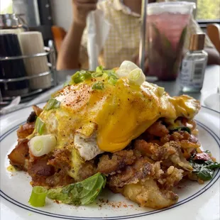 Crab cake brunch entree
