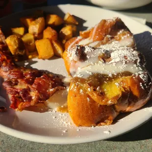 Cinnamon Roll French Toast Platter