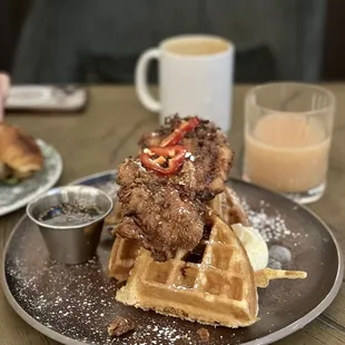 Chicken and Waffles $25