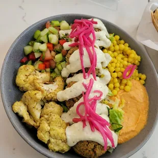 Falafel grain bowl