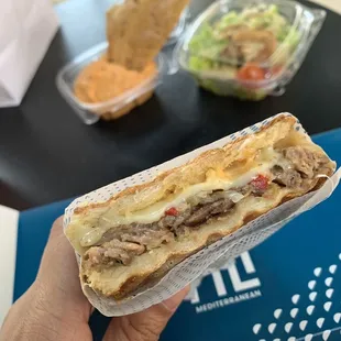 Short Rib Grilled Cheese Panini