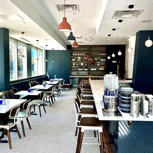 Main seating area for restaurant.