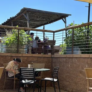 Ample outdoor seating