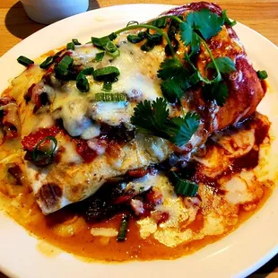 Breakfast Burrito Christmas Style. Huge.