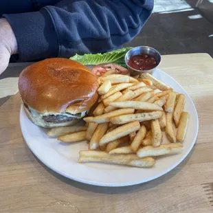 Green Chile Cheeseburger