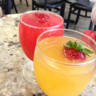 Peach or Strawberry Mimosa