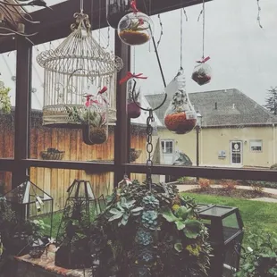 outside