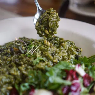 Nettle Pesto Risotto - IG: @nelson_eats