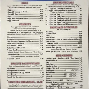 sushi and sashimi, menu