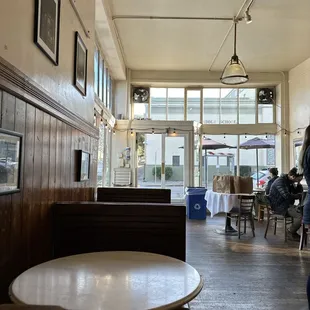the interior of a restaurant