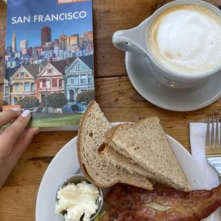 Two+two+two (added avocado)  Capuchino