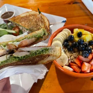 Chicken Pesto Panini Pitaya Bowl