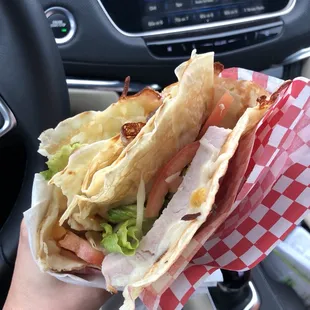 Honey mustard turkey crepe