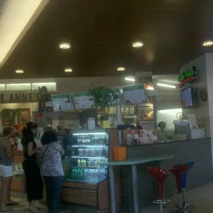 customers at the counter