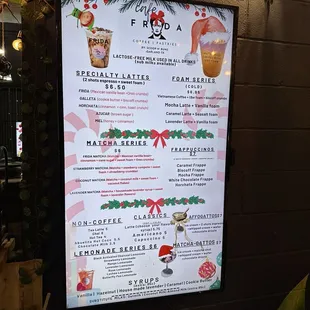 holiday menu