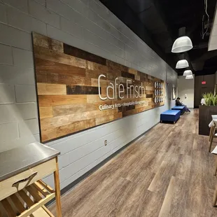 the interior of a restaurant