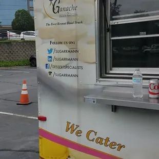a food truck parked in a parking lot
