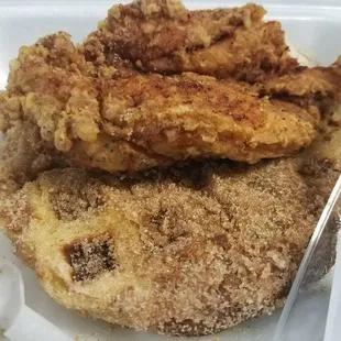Chicken &amp; Cinnamon Sugar Waffle