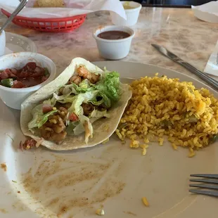 Blackened shrimp tacos