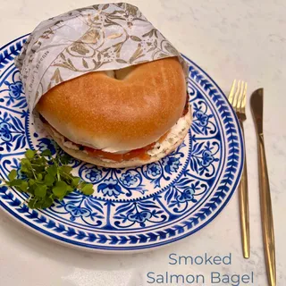 Smoked Salmon Bagel Sandwich