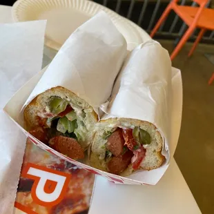 Persian Beef Hot Dog Sandwich