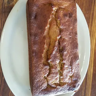 Homemade banana bread yummy!