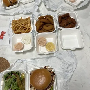 Our yummy dinner from cafe gossip!