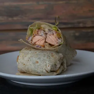 Grilled Salmon Wrap