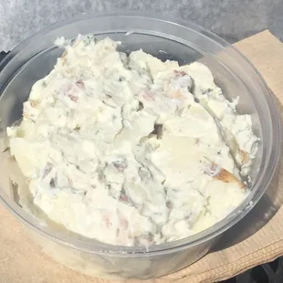 Potato salad. It does have meat in it. Really good!