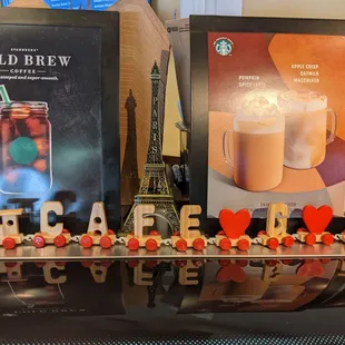 a display of cold brew coffees